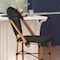 Flash Furniture Marseille Stackable IndoorOutdoor French Bistro 30 High Barstool, Black and Bamboo Finish SDA-AD642107-BS-BK-NAT-GG - alternate 6
